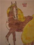 Вот летом нарисовала лошадку,вообще в таком ракурсе рисовать я не умею так что вот так вот пока что)))