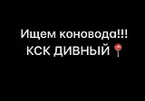 Ищем коновода!