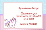 Нужен пони в Питере