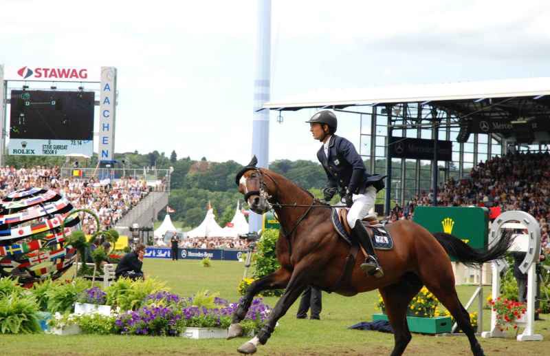 Стив Герда на жер. Tresor V; гран-при Ролекс, CHIO Aachen, 06.07.2008