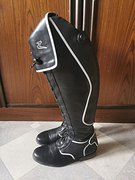 Черные кожаные сапоги Horze 39р на шнуровке