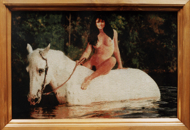 Моя самая новая работа - "Катя на белом коне ".40/60 см , закончила ее несколько дней назад .