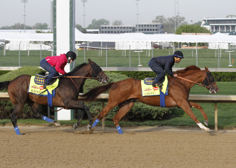 Ипподром Churchill Downs 2014 год, подготовка к первому этапу Тройной Короны.