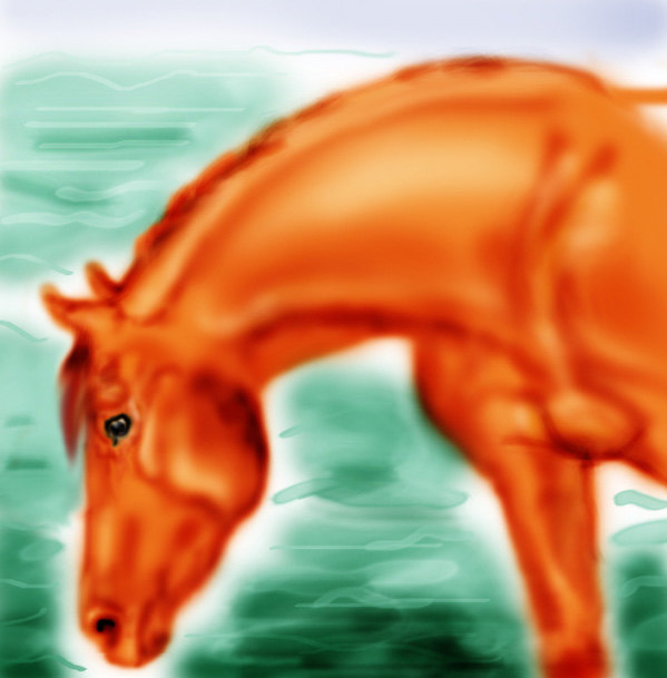 Розовый конь песни. Купание красного коня Автор. Красный конь рисунок. Лошадь красного окраса. Красная лошадка.