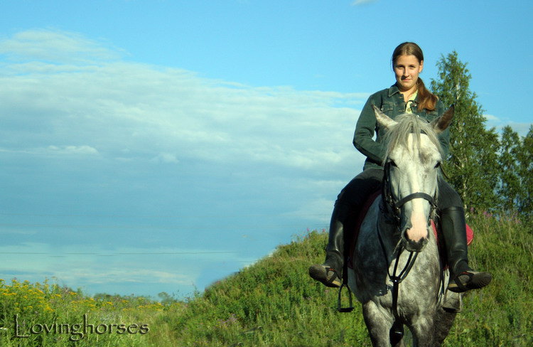 Я и Бася. Когда-то летом..в гостях у Иришки(Лошадки)..2006 год. автор фото: Иришка(Лошадка)