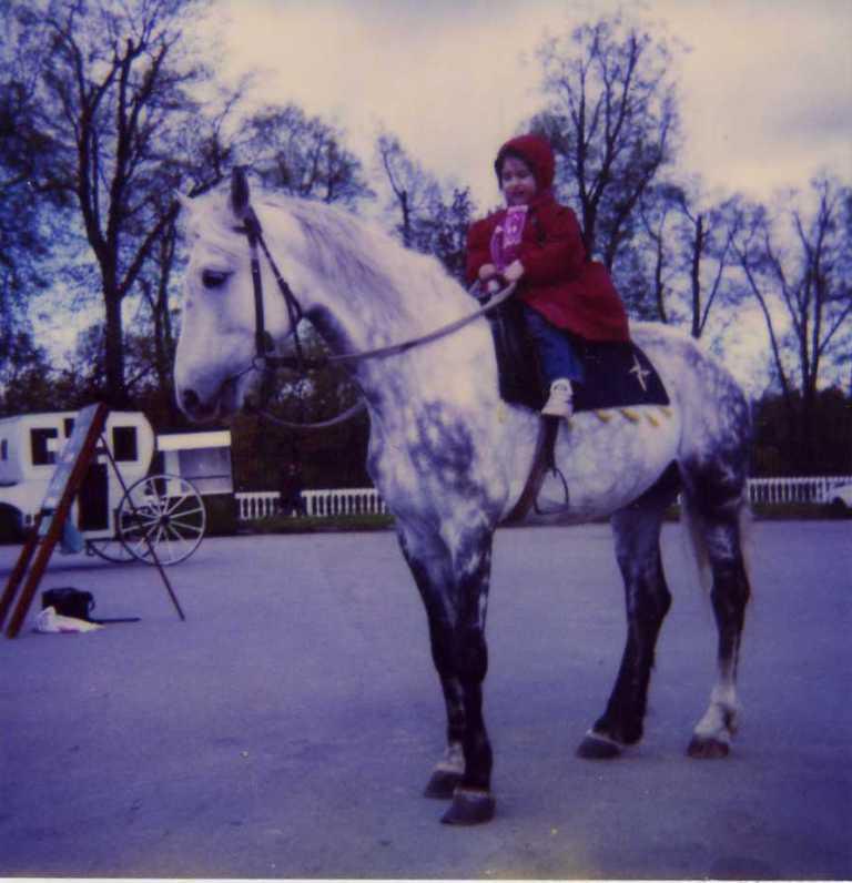 первый раз на лошади 1990г
