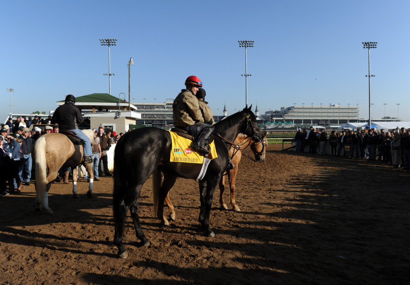 Ипподром Churchill Downs 2011 год, подготовка к первому этапу Тройной Короны - Kentucky Derby.