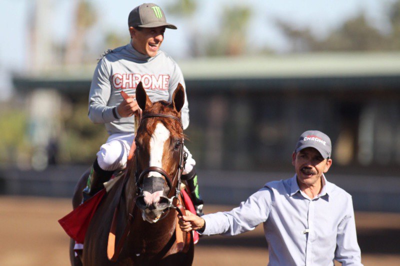 Ипподром Santa Anita Park 2016 год, скачка Awesome Again Stakes G1