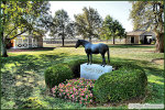 Мемориал выдающегося  жеребца Seattle Slew в конном заводе "Three Chimney Farm".
   Seattle Slew несколько лет использовался в этом конном заводе как производитель. Вследствие разногласий с владельцами жеребца он был перевезен
   в другой конный завод, 