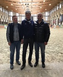 С Людгером Бербаумом и Владимиром Белецким в Maxima Stables