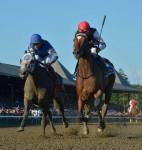 Ипподром Saratoga, скачка Jim Dandy Stakes, 2015 год. Frosted пришел к финишу вторым.